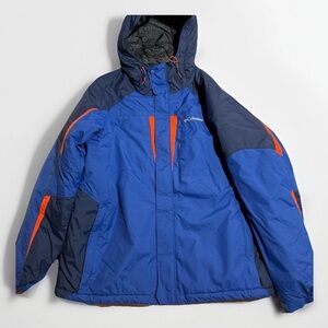 Columbia Men's Vibrant Blue and Orange Ski Jacket